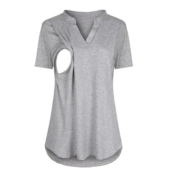 maternity & tees nursing tee shirt cute solid color short sleeve v neck loose t pregnancy summer #20, White
maternity & tees nursing tee shirt cute solid color short sleeve v neck loose t pregnancy summer #20, White