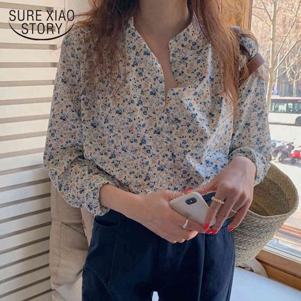 autumn fashion women korean loose chic retro blouse chemisier femme sweet floral elegant long sleeve v-neck shirt 10189 210508, White
autumn fashion women korean loose chic retro blouse chemisier femme sweet floral elegant long sleeve v-neck shirt 10189 210508, White