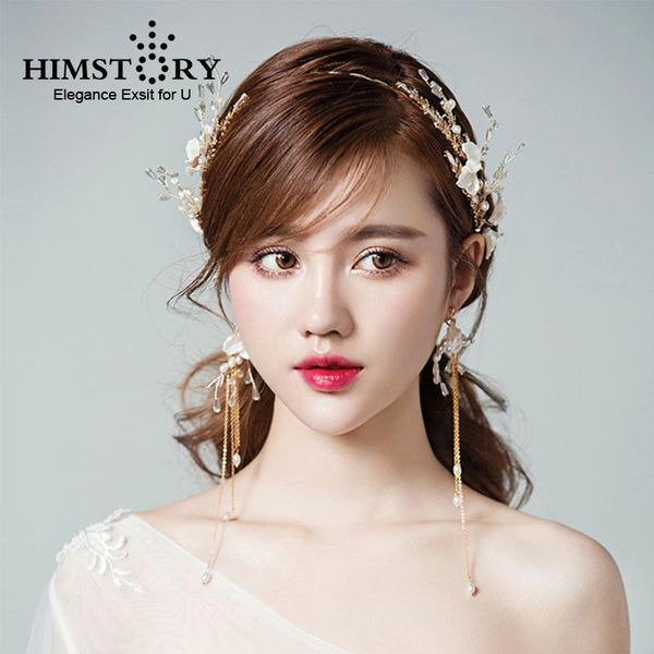 hair clips & barrettes himstory fashion bride headdress handmade beaded flower wedding jewelry long earring accessory, Golden;silver
hair clips & barrettes himstory fashion bride headdress handmade beaded flower wedding jewelry long earring accessory, Golden;silver