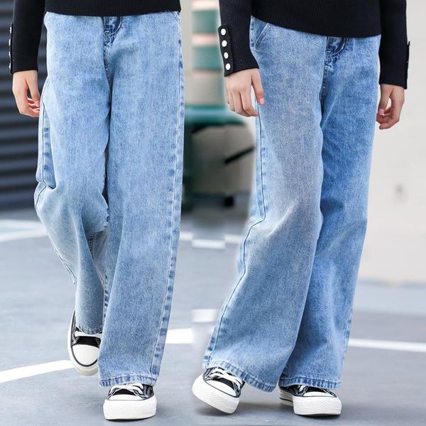 children jeans for girls trousers 2021 spring all-match straight leg pants kids jeans loose casual teenage girls clothing 14 y, Blue
children jeans for girls trousers 2021 spring all-match straight leg pants kids jeans loose casual teenage girls clothing 14 y, Blue