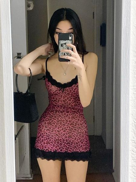 aesthetics lace trim leopard printing party cami dresses e-girl spaghetti strap v-neck hem a-line mini dress casual, Black;gray
aesthetics lace trim leopard printing party cami dresses e-girl spaghetti strap v-neck hem a-line mini dress casual, Black;gray