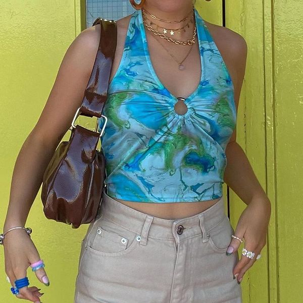 women's t-shirt 2021 summer mini vest aesthetic metal beach style corset retro paisley print halter crop female sexy, White
women's t-shirt 2021 summer mini vest aesthetic metal beach style corset retro paisley print halter crop female sexy, White