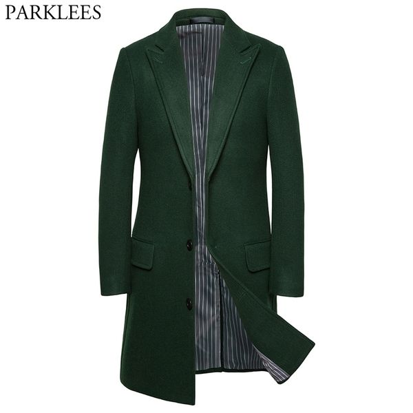 british style long wool trench coat men winter brand male slim fit cashmere coat notch lapel mens wool &blends overcoat 210522, Black
british style long wool trench coat men winter brand male slim fit cashmere coat notch lapel mens wool &blends overcoat 210522, Black