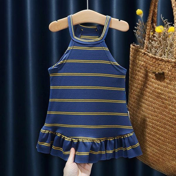 kids girls dress knitted fashion stripe print one-piece sleeveless sling halter princess children 1-5t summer girl's dresses, Red;yellow
kids girls dress knitted fashion stripe print one-piece sleeveless sling halter princess children 1-5t summer girl's dresses, Red;yellow