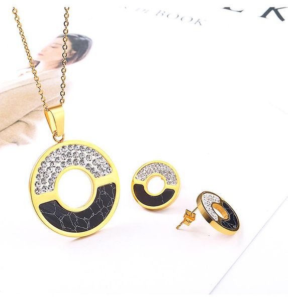 earrings & necklace brand stainless round cz wedding jewelry sets wholesale gold color stud earring fashion jewelr party gift, Silver
earrings & necklace brand stainless round cz wedding jewelry sets wholesale gold color stud earring fashion jewelr party gift, Silver