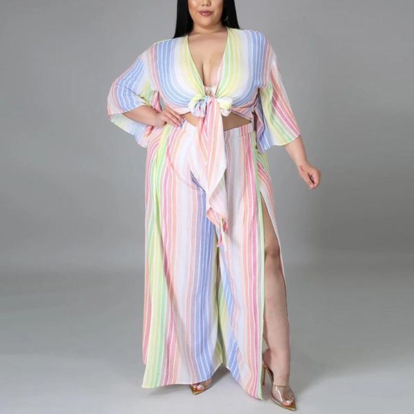 women's two piece pants 4xl 5xl plus size sets womens striped print loose fashion & trousers high street wear outfits matching, White
women's two piece pants 4xl 5xl plus size sets womens striped print loose fashion & trousers high street wear outfits matching, White