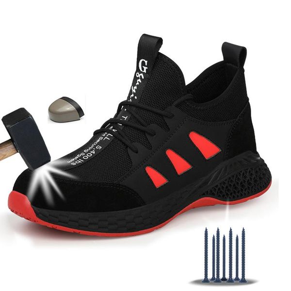 boots men work safety shoes with steel toe cap indestructible ryder light breathable anti-smashing man sneakers, Black
boots men work safety shoes with steel toe cap indestructible ryder light breathable anti-smashing man sneakers, Black