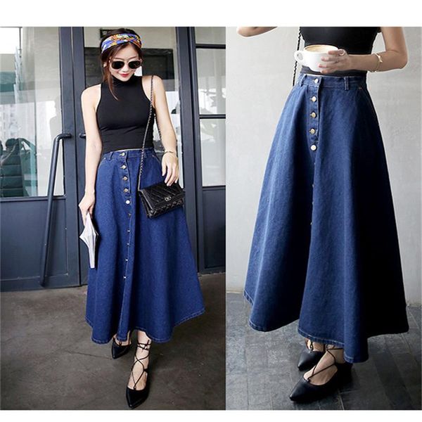 skirts 2021 spring autumn fashion women single breasted denim high waist casual button a-line jeans skirt, Black
skirts 2021 spring autumn fashion women single breasted denim high waist casual button a-line jeans skirt, Black