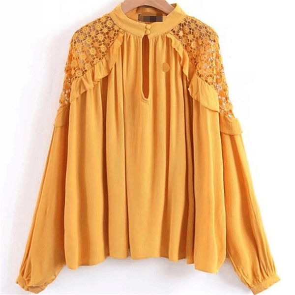 fashion women lace patchwork blouse ladies long sleeve hollow out loose chiffon causal crew neck baggy shirt women's blouses & shirts, White
fashion women lace patchwork blouse ladies long sleeve hollow out loose chiffon causal crew neck baggy shirt women's blouses & shirts, White