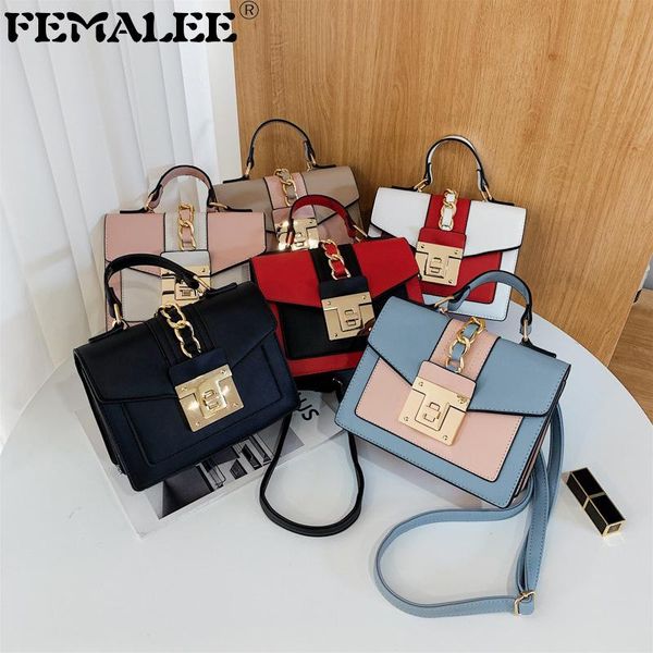 contrast color pu leather crossbody bag for women 2021 fashion luxury designer handbag chain shoulder messenger bags
contrast color pu leather crossbody bag for women 2021 fashion luxury designer handbag chain shoulder messenger bags