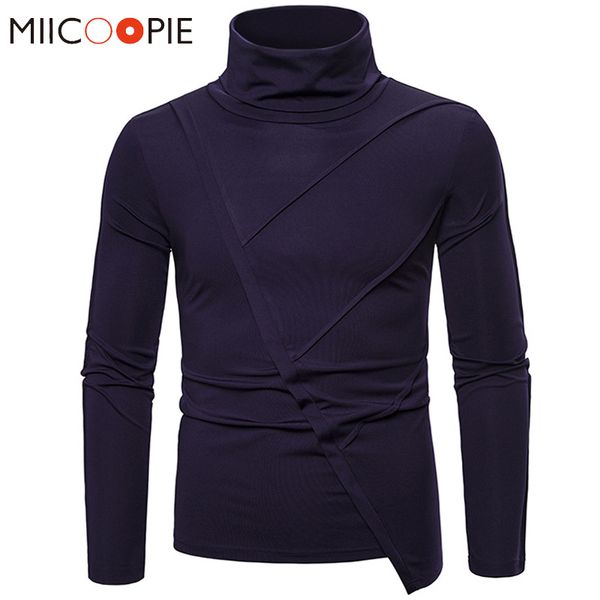 irregular high collar solid color oversized t shirt 2020 fashion t shirt men slim fit trend streetwear tee, White;black
irregular high collar solid color oversized t shirt 2020 fashion t shirt men slim fit trend streetwear tee, White;black