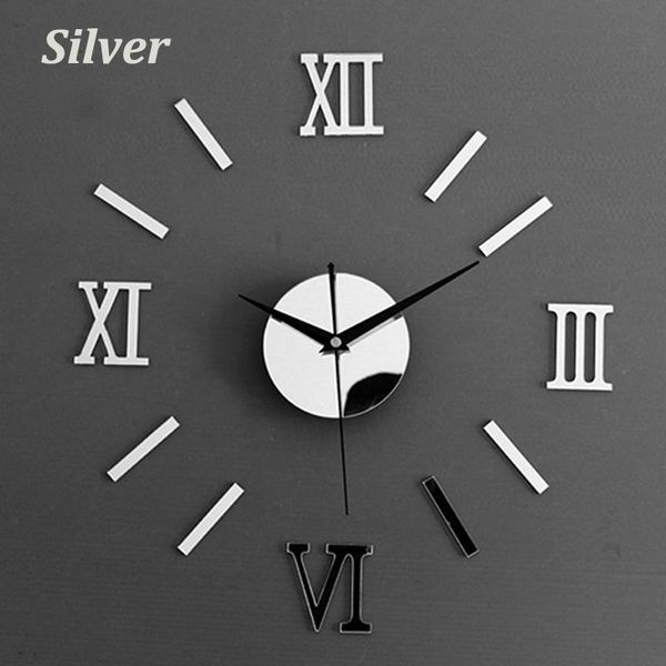 wall clocks roman numeral art clock modern minimalist european-style single-sided fashion living room mute paste