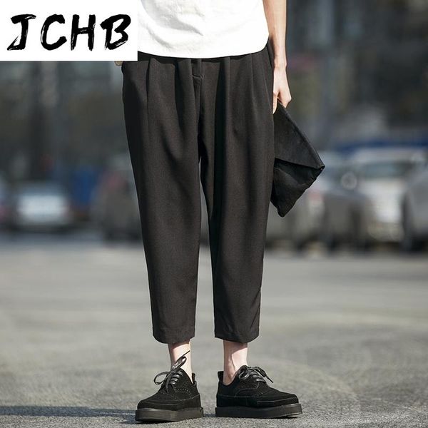 men's pants length ankle men solid color casual harem summer plus size trousers, Black
men's pants length ankle men solid color casual harem summer plus size trousers, Black