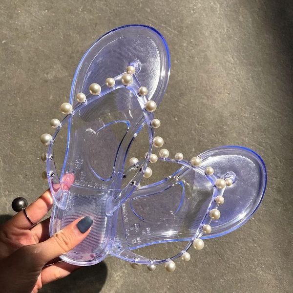 summer transparent women shoes flat slippers beach flip flops open toe ladies pearls sandals platform female slides, Black
summer transparent women shoes flat slippers beach flip flops open toe ladies pearls sandals platform female slides, Black