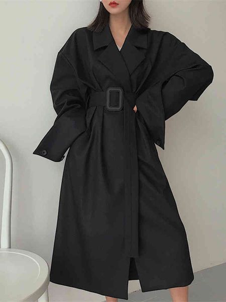 blends women's coat black autumn oversize female belts winter outerwear chic jacket
blends women's coat black autumn oversize female belts winter outerwear chic jacket