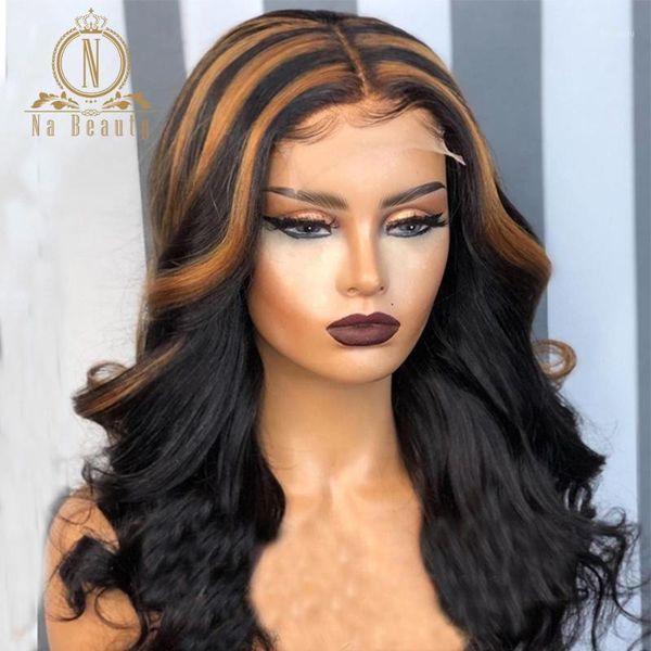 black with brown highlight wig 4x4 closure wig body wave lace human hair for women 180 density brazilian nabeauty1, Black;brown
black with brown highlight wig 4x4 closure wig body wave lace human hair for women 180 density brazilian nabeauty1, Black;brown
