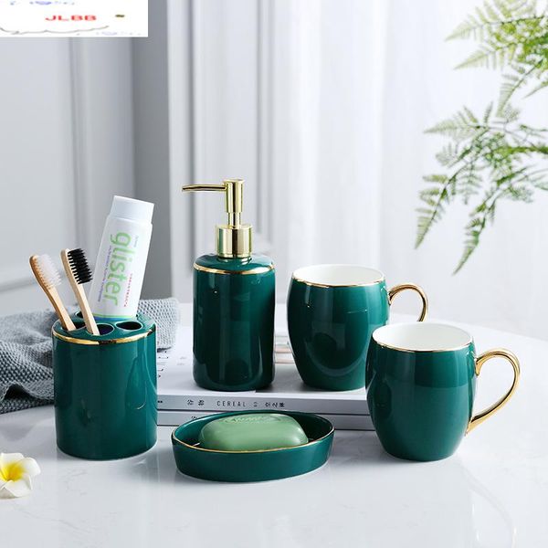 ceramics bathroom five-piece wash set suit green mouthwash cup toothpaste holder home decoration accessories bath accessory
ceramics bathroom five-piece wash set suit green mouthwash cup toothpaste holder home decoration accessories bath accessory