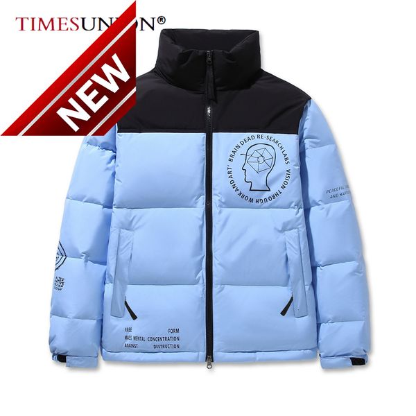 winter the new brand face parkas mixed colors couple cotton coats casual men's invisible collar pocket warm down puffer jackets, Black
winter the new brand face parkas mixed colors couple cotton coats casual men's invisible collar pocket warm down puffer jackets, Black