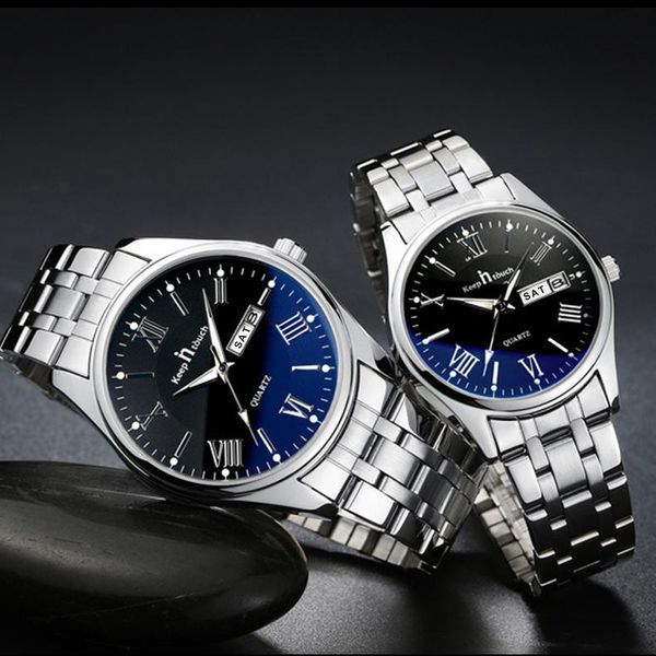 wristwatches keep in touch men women lovers wrist watch analog blu-ray stainless steel luminous pointer waterproof couple watches calendar, Slivery;brown
wristwatches keep in touch men women lovers wrist watch analog blu-ray stainless steel luminous pointer waterproof couple watches calendar, Slivery;brown