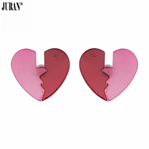 stud juran 2021 unique design boho fashion love heart acrylic earrings for women girl geometric big charm statement earring, Golden;silver
stud juran 2021 unique design boho fashion love heart acrylic earrings for women girl geometric big charm statement earring, Golden;silver