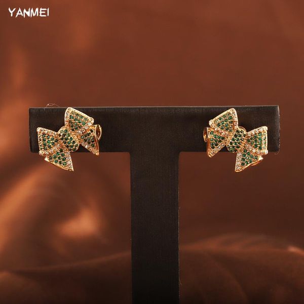 stud classic bow earrings for women shiny cubic zirconia small cute luxury banquet bridal jewelry pendientes, Golden;silver
stud classic bow earrings for women shiny cubic zirconia small cute luxury banquet bridal jewelry pendientes, Golden;silver