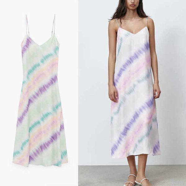za tie dye satin summer dress women sleeveless backless party dresses woman adjustable spaghetti straps midi dress 210602, Black;gray
za tie dye satin summer dress women sleeveless backless party dresses woman adjustable spaghetti straps midi dress 210602, Black;gray