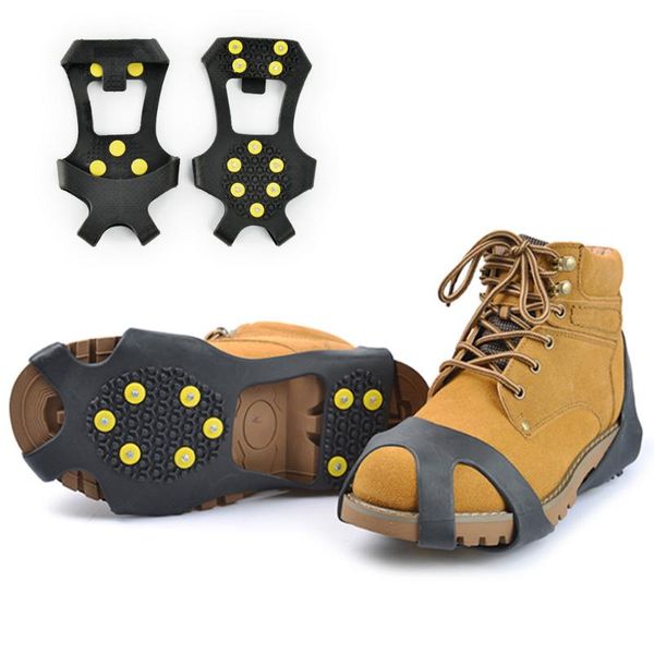 pair climbing crampons traction cleat anti slip 10-stud ice snow shoes boots covers gripper fishing winter cords, slings and webbing
pair climbing crampons traction cleat anti slip 10-stud ice snow shoes boots covers gripper fishing winter cords, slings and webbing