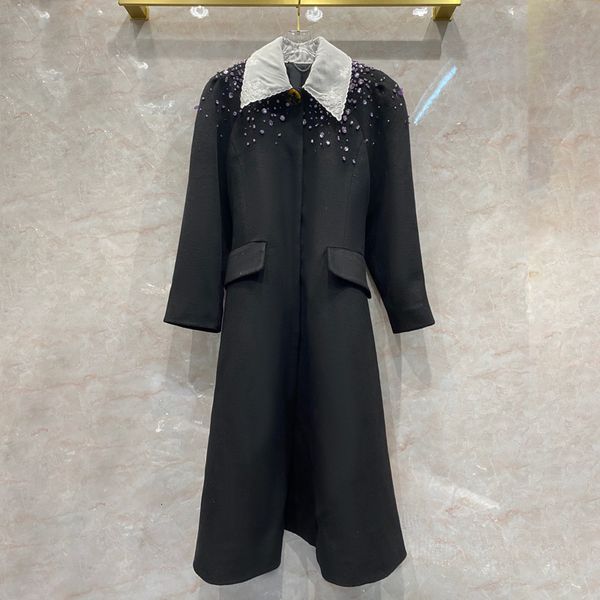 casual dresses winter diamonds ed in womanhood elegant fashion black c763, Black;gray