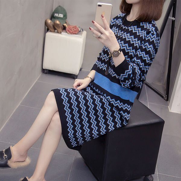 autumn/winter plus average female size knitted shirt dress fashion contrast color stripe long jumper y695 pajn, Black;gray
autumn/winter plus average female size knitted shirt dress fashion contrast color stripe long jumper y695 pajn, Black;gray
