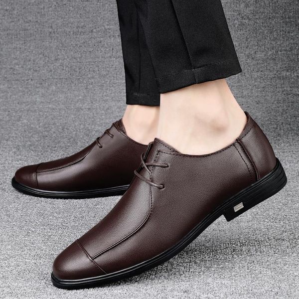 dress shoes men's business casual spring low cut foot leather layer cow designer formal shoe original man high quality, Black
dress shoes men's business casual spring low cut foot leather layer cow designer formal shoe original man high quality, Black