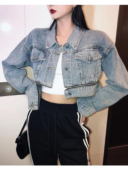 women's jackets springautumn denim jacket blue loose high waisted cropped acket washed light jackets2021women's clothing, Black;brown
women's jackets springautumn denim jacket blue loose high waisted cropped acket washed light jackets2021women's clothing, Black;brown
