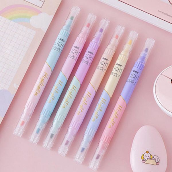 highlighters 6pcs/set double-headed 12color highlighter pen candy colors students drawing journal scrapbooking pens kawaii school supplies, Black;red
highlighters 6pcs/set double-headed 12color highlighter pen candy colors students drawing journal scrapbooking pens kawaii school supplies, Black;red