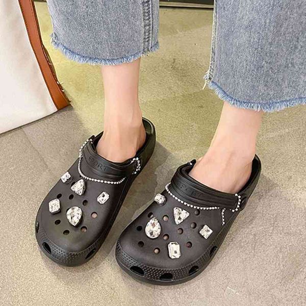 sandals fashion crystal summer slippers women round toe hollow out beach woman 2021 comfortable non-slip slides gvnk, Black
sandals fashion crystal summer slippers women round toe hollow out beach woman 2021 comfortable non-slip slides gvnk, Black