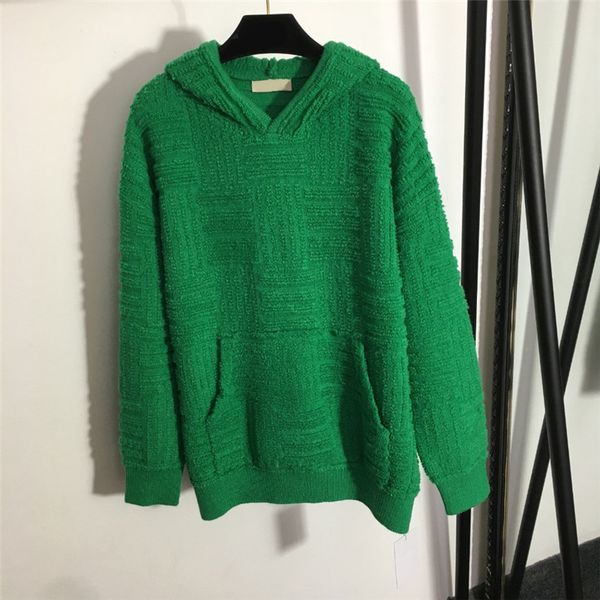 new designer hooded plush sweater towel jacquard knitted sweatshirts solid color sweaters loong sleeve knit outfits, White;black
new designer hooded plush sweater towel jacquard knitted sweatshirts solid color sweaters loong sleeve knit outfits, White;black