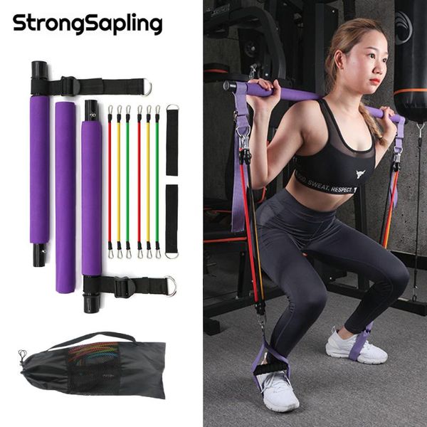 portable yoga pilates bar stick with resistance band home gym muscle toning fitness stretching sports body workout exercise bands
portable yoga pilates bar stick with resistance band home gym muscle toning fitness stretching sports body workout exercise bands