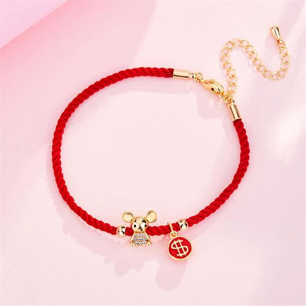 charm bracelets zodiac red rope bracelet for women birthday lucky wish jewelry rats bangle girl year christmas gift accessories, Golden;silver
charm bracelets zodiac red rope bracelet for women birthday lucky wish jewelry rats bangle girl year christmas gift accessories, Golden;silver