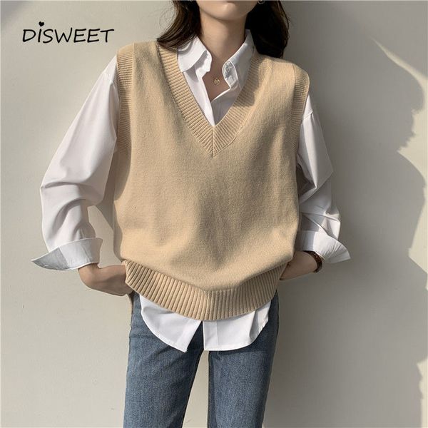 jackets v-neck knit woman korean sleeveless loose solid vests women simplicity slim warm women's pullover jacket, Black;brown
jackets v-neck knit woman korean sleeveless loose solid vests women simplicity slim warm women's pullover jacket, Black;brown