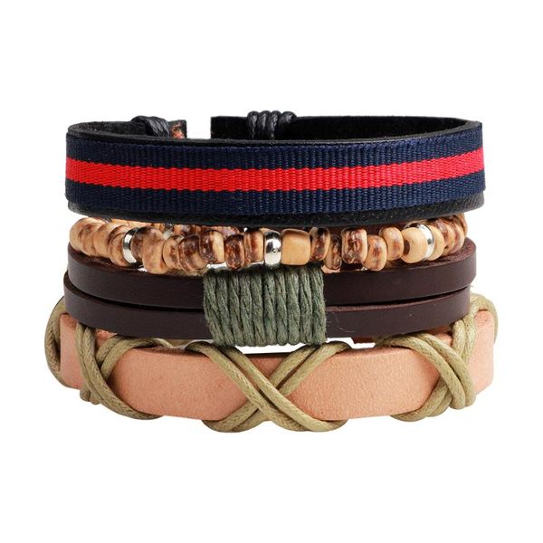 charm bracelets fashion delicacy handmade braided leather braclet classic multilayer wood bracelet bangle women men punk style jewelry, Golden;silver
charm bracelets fashion delicacy handmade braided leather braclet classic multilayer wood bracelet bangle women men punk style jewelry, Golden;silver