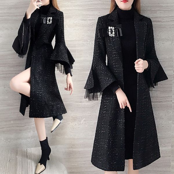 2021 autumn and winter new korean-style coat of women self-cultivation fashion women's fashionable wool coatgf6h, Black
2021 autumn and winter new korean-style coat of women self-cultivation fashion women's fashionable wool coatgf6h, Black