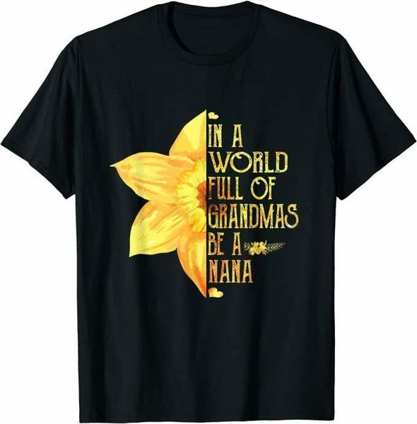 in a world full of grandmas be a nana daffodil flowers t-shirt size m-5xl, White;black
in a world full of grandmas be a nana daffodil flowers t-shirt size m-5xl, White;black