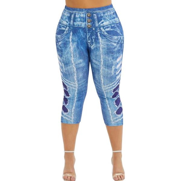 women's jeans 6xl imitation women plus size pants high waist denim female button stretch calf length d30, Blue
women's jeans 6xl imitation women plus size pants high waist denim female button stretch calf length d30, Blue