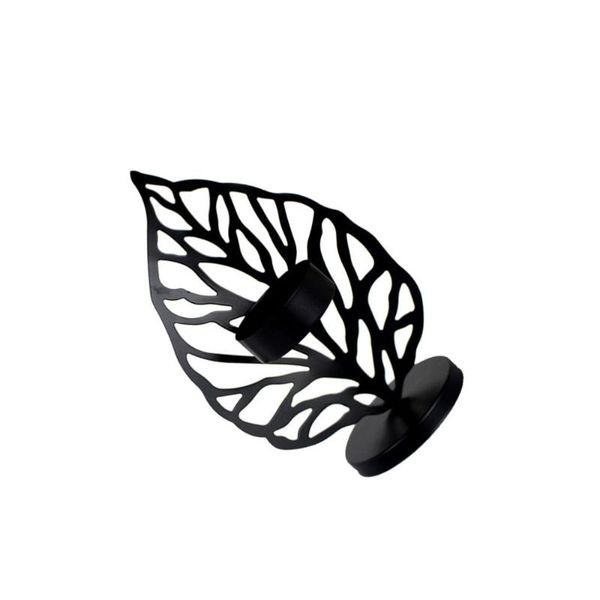 candle holders 1pc wrought iron tealight hollow leaf shape nordic style holder candlestick (black)
candle holders 1pc wrought iron tealight hollow leaf shape nordic style holder candlestick (black)