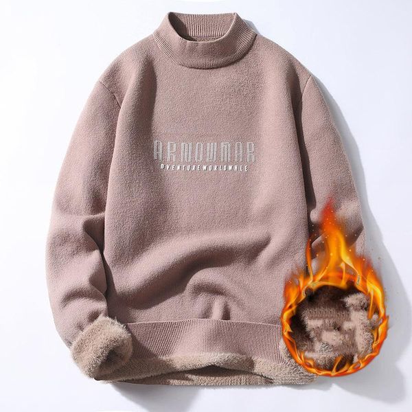 men's sweaters oversized fleece mens sweater pullovers thick slim fit knitted male clothing casual winter warm mock neck letter pull ho, White;black
men's sweaters oversized fleece mens sweater pullovers thick slim fit knitted male clothing casual winter warm mock neck letter pull ho, White;black