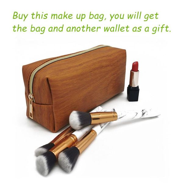 cosmetic bag case pu leather brown/beige beauty large capacity zipper functional bags & cases
cosmetic bag case pu leather brown/beige beauty large capacity zipper functional bags & cases
