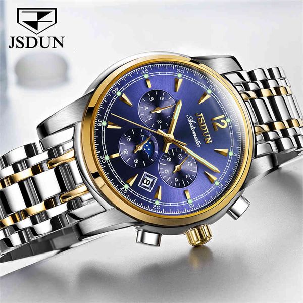 2021 men's watches brand luxury moon phase automatic movement waterproof fashion mechanical for men, Slivery;brown
2021 men's watches brand luxury moon phase automatic movement waterproof fashion mechanical for men, Slivery;brown