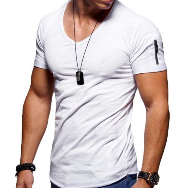 men's t-shirts short sleeve zipper shoulder streetwear hip hop summer t shirt men longline curved hem slim funny t-shirt plus size 3xl, White;black
men's t-shirts short sleeve zipper shoulder streetwear hip hop summer t shirt men longline curved hem slim funny t-shirt plus size 3xl, White;black