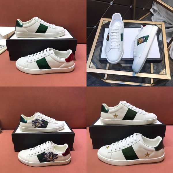2021 designer ace men women casual shoes vintage rubber platform sneaker stripe leather shoe splicing sneakers bee embroidery luxury trainer, Black
2021 designer ace men women casual shoes vintage rubber platform sneaker stripe leather shoe splicing sneakers bee embroidery luxury trainer, Black