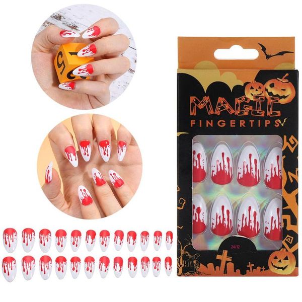 false nails 24pcs/box press on detachable full cover artificial wearable fake halloween coffin nail tips, Red;gold
false nails 24pcs/box press on detachable full cover artificial wearable fake halloween coffin nail tips, Red;gold