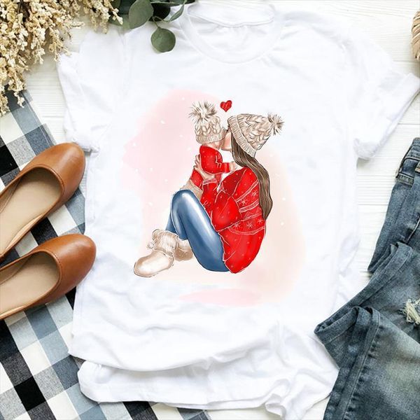 men year merry christmas mens t shirts mom boy girl 90s female mother cartoon ladies graphic printed top, White;black
men year merry christmas mens t shirts mom boy girl 90s female mother cartoon ladies graphic printed top, White;black