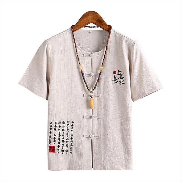 chinese style cotton mens t shirts short sleeve vintage casual buckle summer fashion man, White;black
chinese style cotton mens t shirts short sleeve vintage casual buckle summer fashion man, White;black